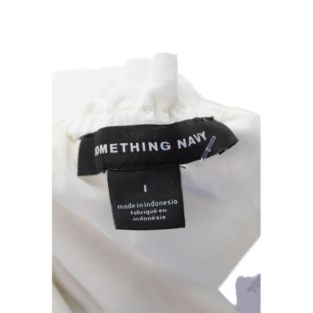 Something Navy Womens Button Front Off Shoulder S… - image 4